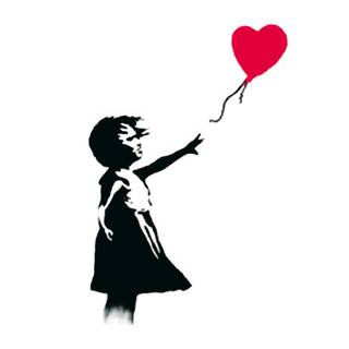 HD balloon girl wallpaper
