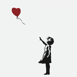 HD balloon girl wallpaper