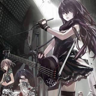 Goth girl anime wallpaper