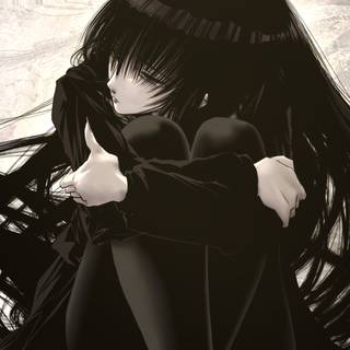 Goth girl anime wallpaper