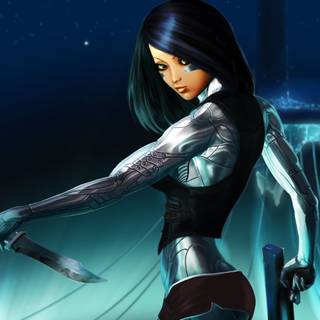 Fantasy science fiction girl wallpaper