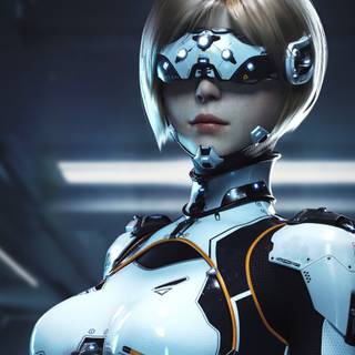 Fantasy science fiction girl wallpaper