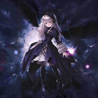 Goth girl anime wallpaper