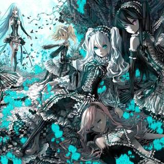 Goth girl anime wallpaper