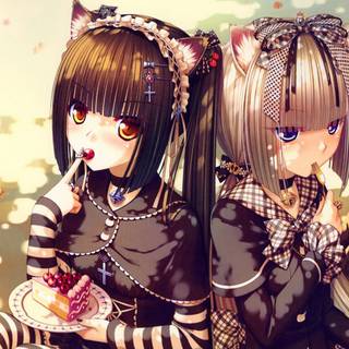Goth girl anime wallpaper