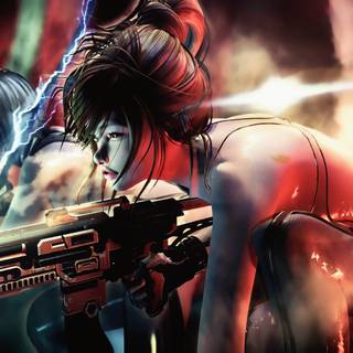 Fantasy science fiction girl wallpaper