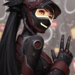 Fantasy science fiction girl wallpaper