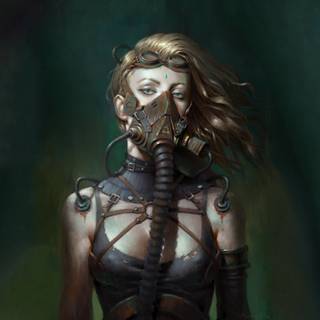 Fantasy science fiction girl wallpaper