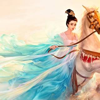 Fantasy science fiction girl wallpaper