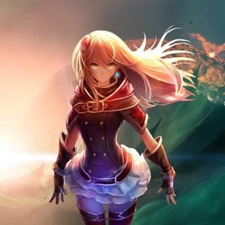 Fantasy science fiction girl wallpaper