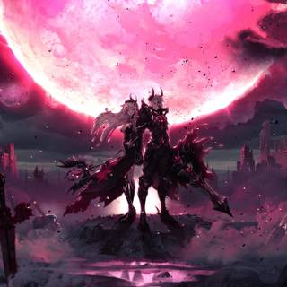 Anime pink 4k PC wallpaper