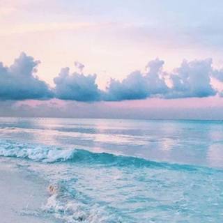 Aesthetic ocean iPad wallpaper