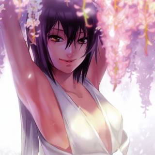 Anime pink 4k PC wallpaper