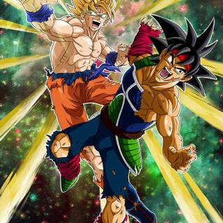 Bardock and Goku wallpaper