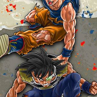 Bardock and Goku wallpaper