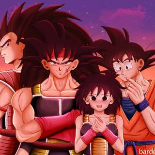 Bardock and Goku wallpaper