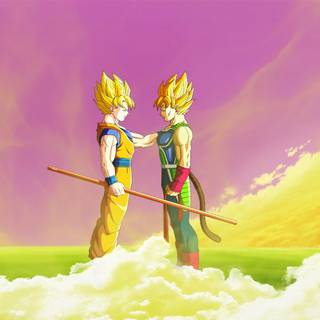 Bardock and Goku wallpaper