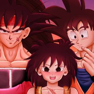Bardock and Goku wallpaper