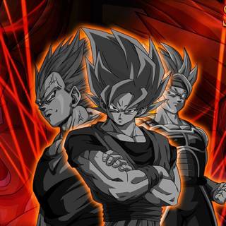 Bardock and Goku wallpaper