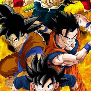 Bardock and Goku wallpaper