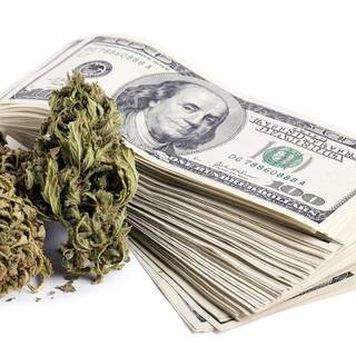 Weed and money wallpaper