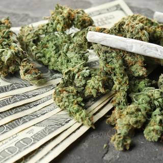Weed and money wallpaper