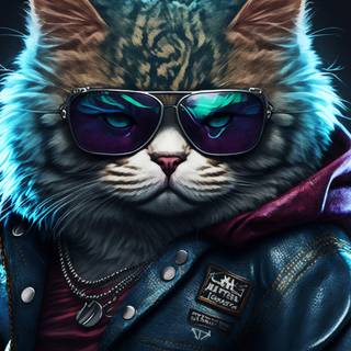 Thug cat wallpaper