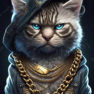 Thug cat wallpaper