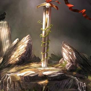 Sword in stone wallpaper