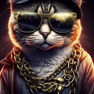 Thug cat wallpaper