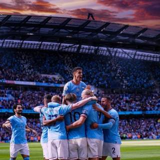 Man City logo 2023 wallpaper