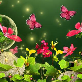 Full screen spring wallpaper