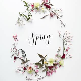 Aesthetic cute spring wallpaper