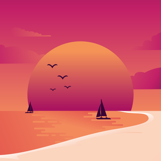 Summer mimimal wallpaper