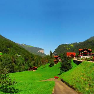 Country summer landscape wallpaper