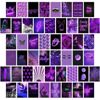 Dark purple collage wallpaper