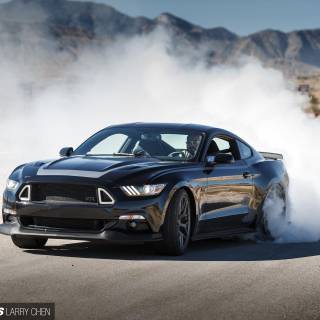 Mustang burnout wallpaper
