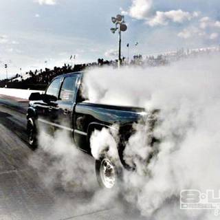 Truck burnout wallpaper