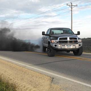 Truck burnout wallpaper