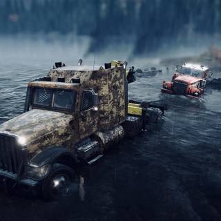 Muddy truck wallpaper