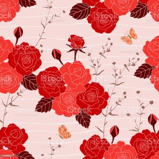 Rose garden art wallpaper