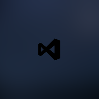 Visual Studio Code logo wallpaper