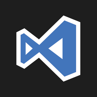 Visual Studio Code logo wallpaper