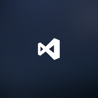 Visual Studio Code logo wallpaper