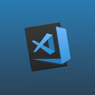 Visual Studio Code logo wallpaper