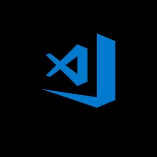 Visual Studio Code logo wallpaper