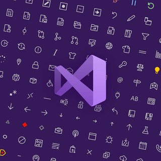 Visual Studio Code logo wallpaper