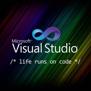 Visual Studio Code logo wallpaper
