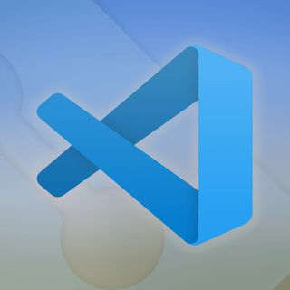 Visual Studio Code logo wallpaper