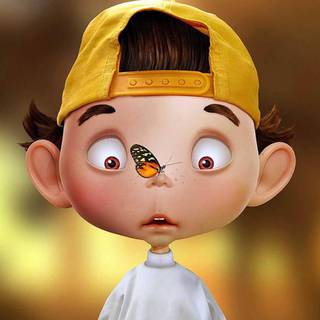 Monarch butterfly cartoon wallpaper